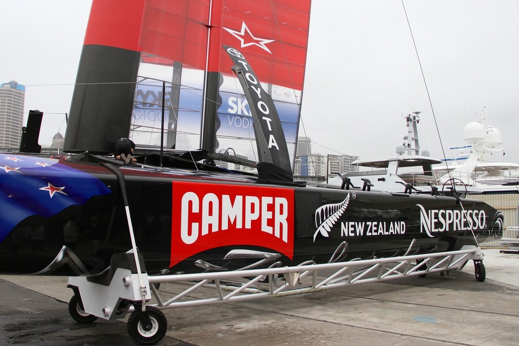 Emirates Team NZ AC72 Launch February 4, 2013 © Richard Gladwell www.photosport.co.nz